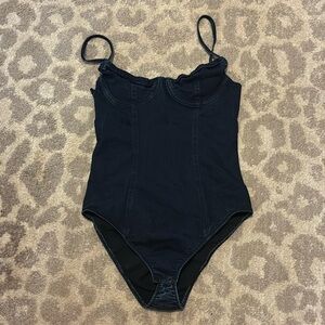 American Apparel Denim Bodysuit